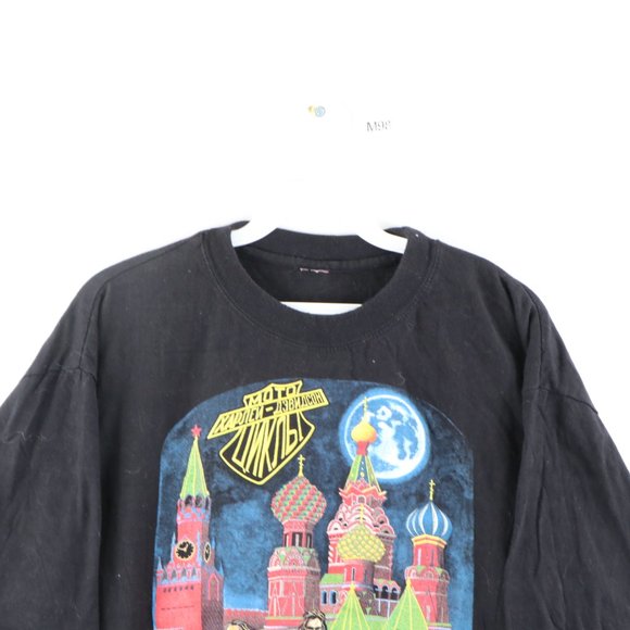Vintage Harley Davidson Moscow Russia Shirt - Picture 2 of 7